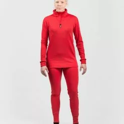 FinnSvala Merinovilla -kerrasto, ZipNeck Punainen