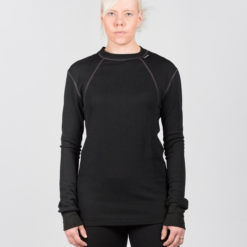 FinnSvala Merinovilla O-Neck -paita, Musta