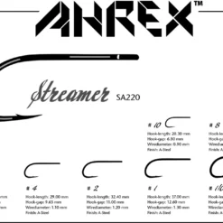 Ahrex SA220 – STREAMER S/E -perhokoukut -Talvikalastus Myyntikauppa AHrex SA220 S