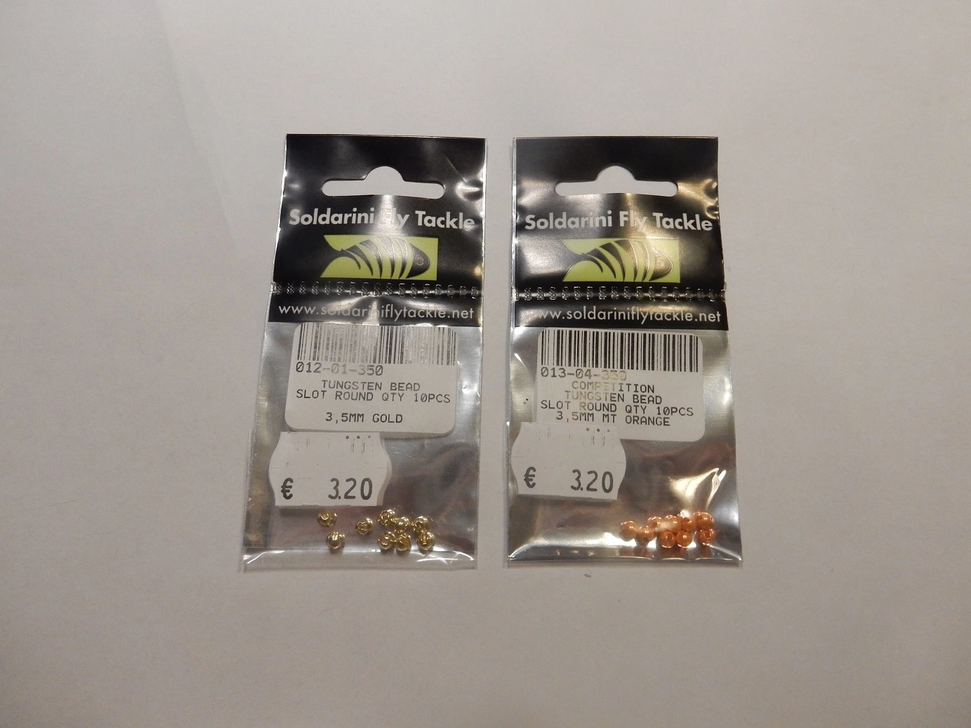 Soldarini Tungsten Bead, Slot Round 3.5mm 4 Soldarini Tungsten Bead, Slot Round 3.5mm - Image 2