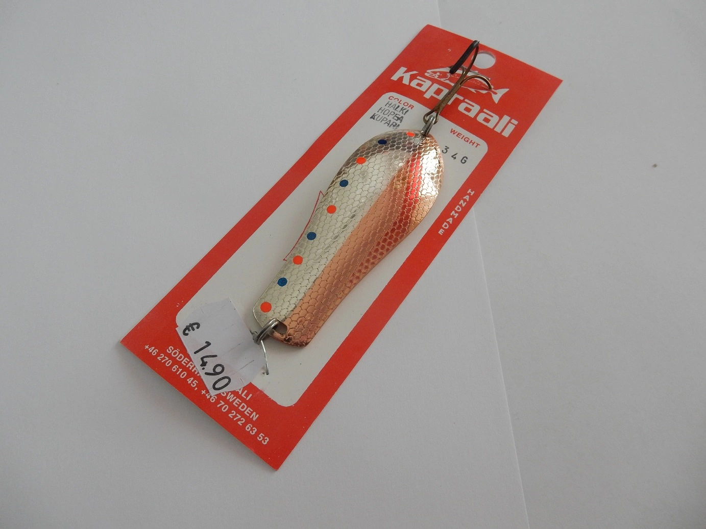 Kapraali,Malli:7 34g,väri:Halki Hopea/Kupari 3 Kapraali,Malli:7 34g,väri:Halki Hopea/Kupari