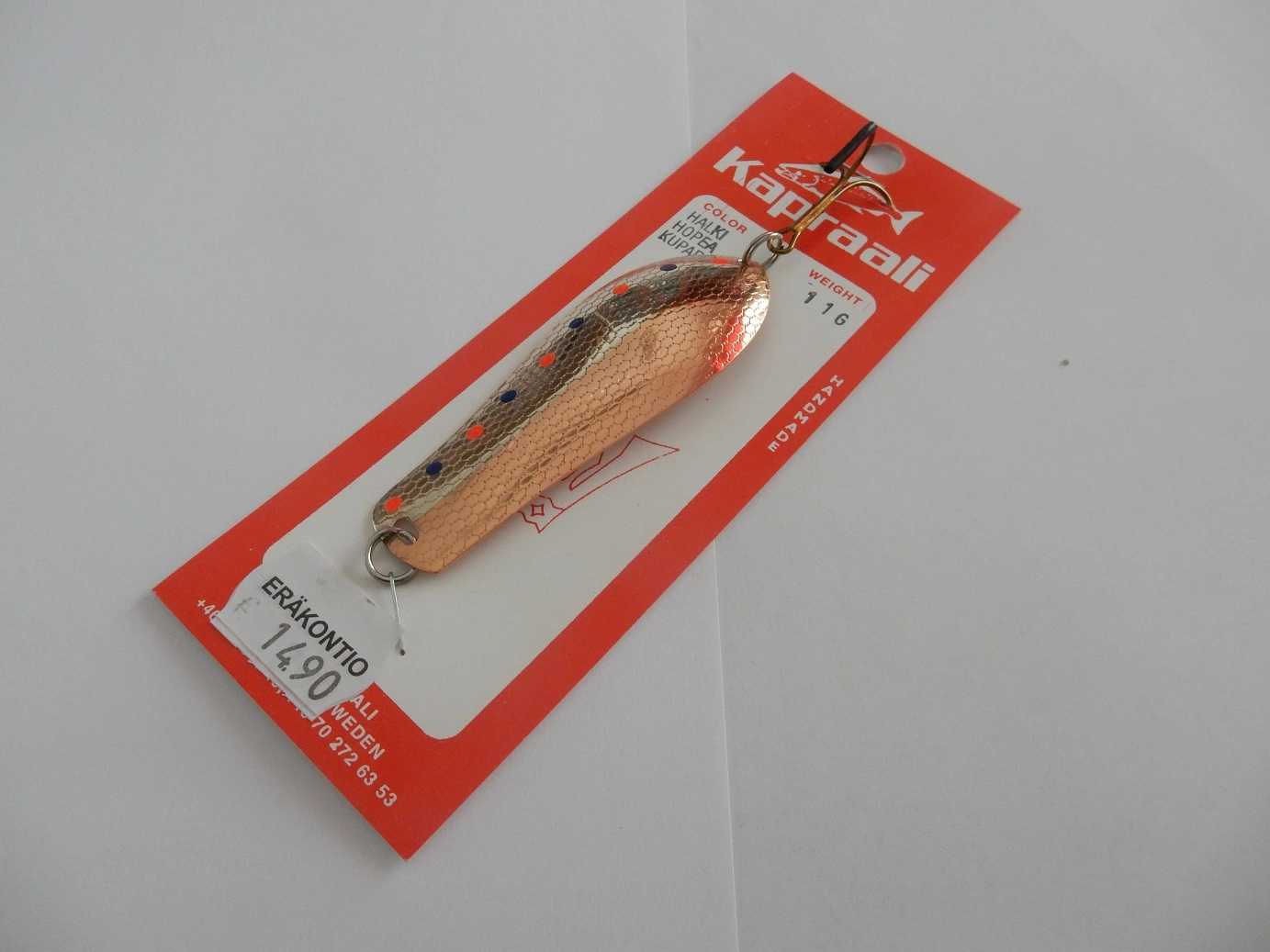 Kapraali,Malli:7 11g,väri:Halki Hopea/Kupari 2 Kapraali,Malli:7 11g,väri:Halki Hopea/Kupari