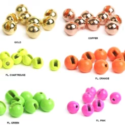 Fly Dressing SLOTTED TUNGSTEN BEADS, 3MM -Talvikalastus Myyntikauppa FDTUNGSLOTB