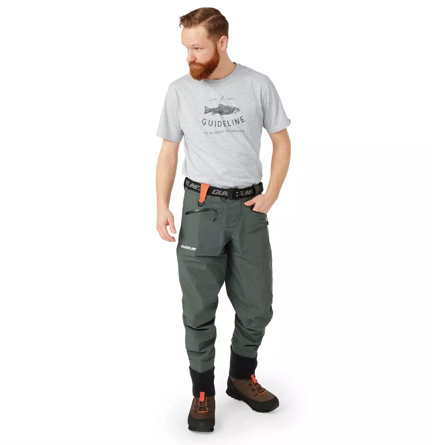 Guideline Laxa Waist Wader, Algae Green 3 Guideline Laxa Waist Wader, Algae Green