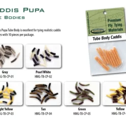 Hemingway’s Tube Body Caddis Pupa 5 Hemingway’s Tube Body Caddis Pupa -Talvikalastus Myyntikauppa HEMTUBOCADPUPA