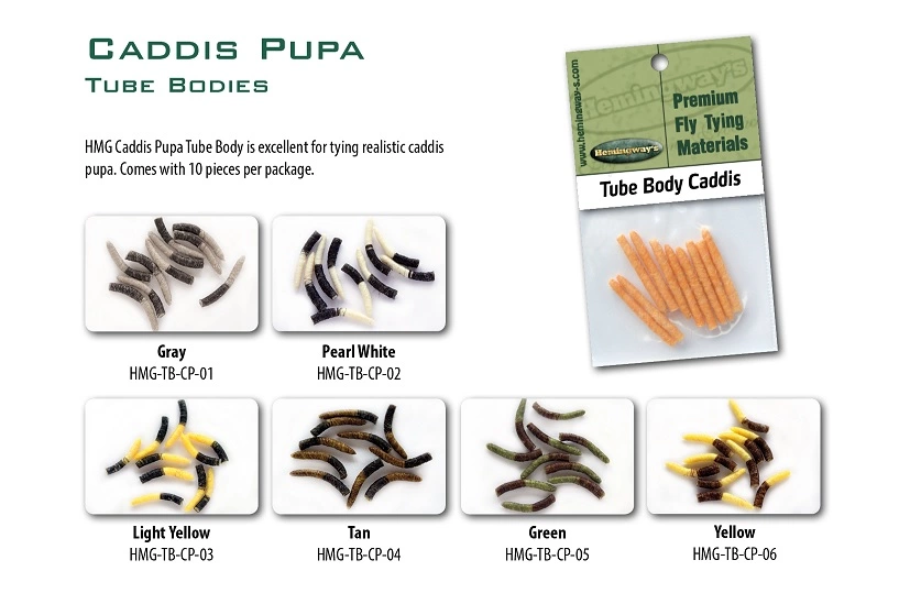 Hemingway’s Tube Body Caddis Pupa 4 Hemingway’s Tube Body Caddis Pupa - Image 2
