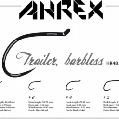 Ahrex HR483 – TRAILER HOOK BARBLESS -perhokoukut -Talvikalastus Myyntikauppa HR 483