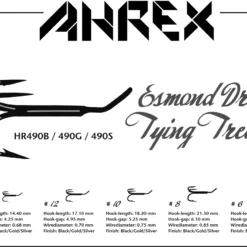 Ahrex HR490B – ED TYING TREBLE -lohiperhokoukut -Talvikalastus Myyntikauppa HR 490 ED 1