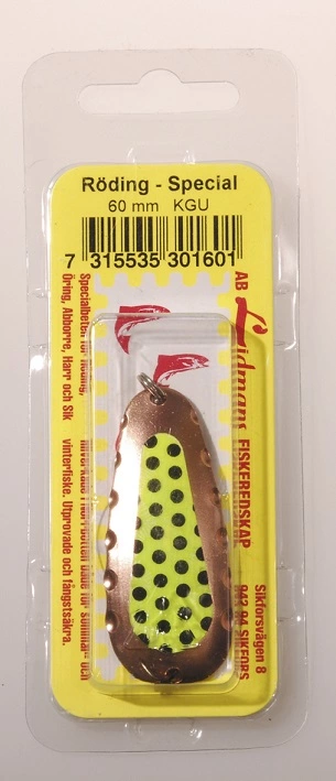 Lindmans Röding Special 60mm,väri:KGU 3 Lindmans Röding Special 60mm,väri:KGU