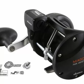 Okuma Magda MA30DT Counter -hyrräkela Valmiiksi Puolatulla Okuma Platinum 0.45mm Siimalla 3 Okuma Magda MA30DT Counter -hyrräkela Valmiiksi Puolatulla Okuma Platinum 0.45mm Siimalla