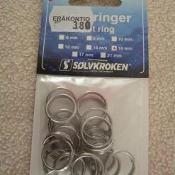 Solvkroken Uistinrenkaat,koko:16mm