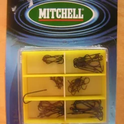 Mitchell Large Black Kirby Hooks -onkikoukut