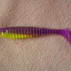 Berkley Flex Rib Shad 3.5″-jigit, Väri:Purple Chartreuse, 100g