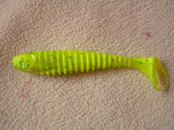 Berkley Flex Rib Shad 2.5″-jigit, Väri:Lime, 100g 3 Berkley Flex Rib Shad 2.5″-jigit, Väri:Lime, 100g