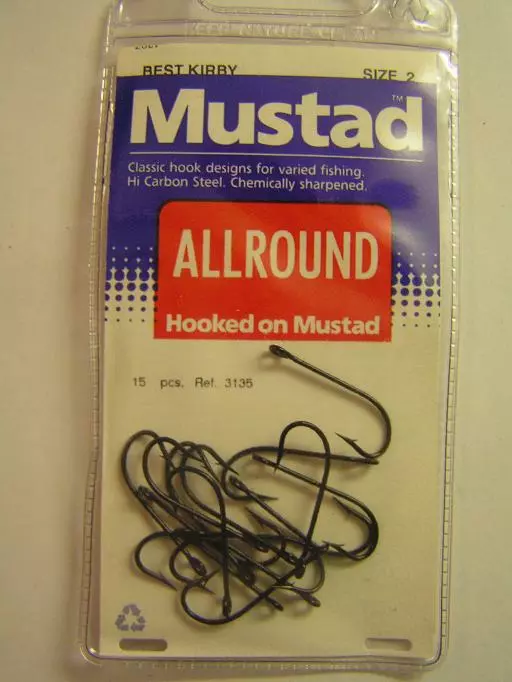 Mustad 3135 -onkikoukut ,koko:2 3 Mustad 3135 -onkikoukut ,koko:2