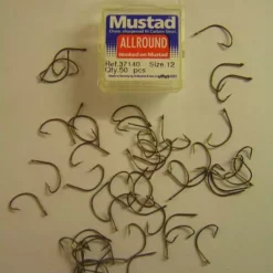 Mustad 37140 Mutkakoukku,koko:12, 50kpl