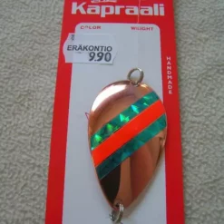 Kapraali-rautupilkki 55mm,Malli:1,Kupari,sini/puna/sini-raita