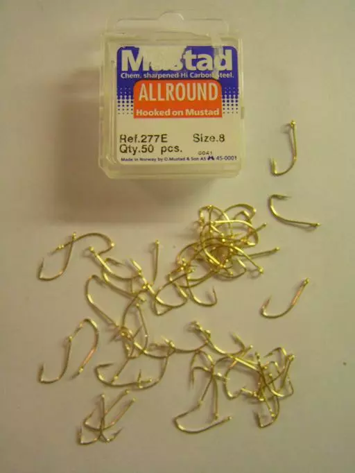 Mustad 277E Pilkkikoukku,koko:8 3 Mustad 277E Pilkkikoukku,koko:8