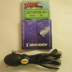 Solvkroken Octopus Jig,musta,150g