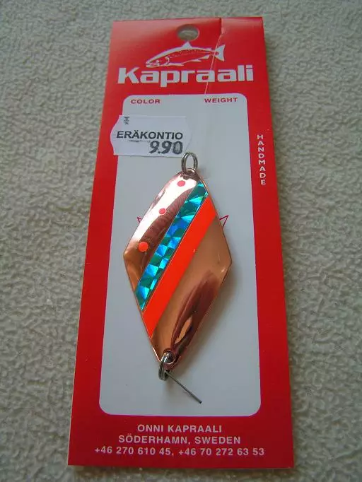 Kapraali-rautupilkki 60mm,Malli:8,Kupari,sini-puna-raita 3 Kapraali-rautupilkki 60mm,Malli:8,Kupari,sini-puna-raita