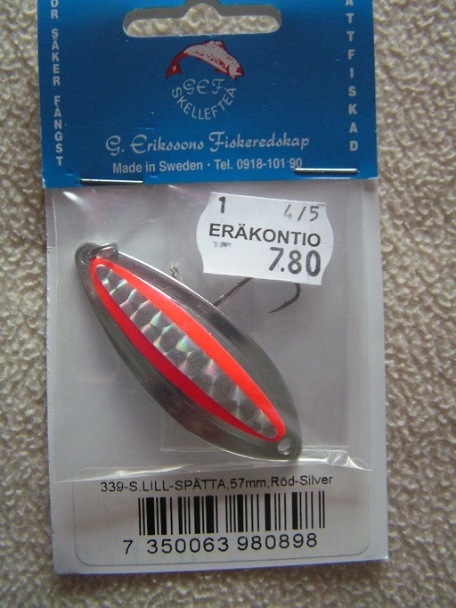 G.Erikssons Lill-Spätta 57mm,väri:Hopea 3 G.Erikssons Lill-Spätta 57mm,väri:Hopea