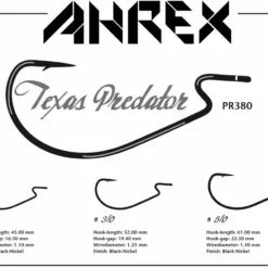Ahrex PR380 – TEXAS PREDATOR -perhokoukut -Talvikalastus Myyntikauppa PR 380 Texas Pr