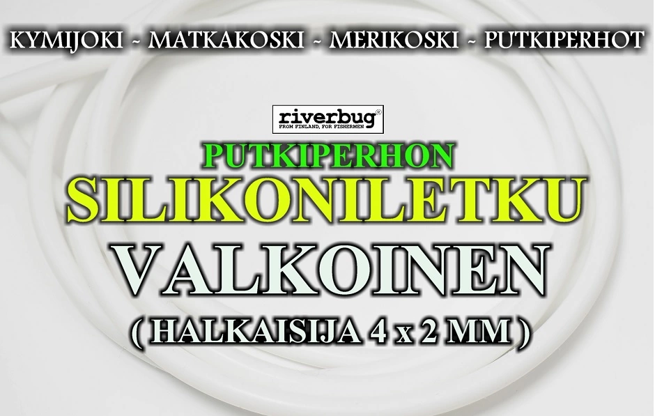 Riverbug -silikoniletku,1m, 4x2mm 3 Riverbug -silikoniletku,1m, 4x2mm