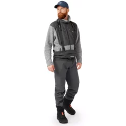 Guideline HD Sonic Wader -kahluuhousut, Graphite/Charcoal -Talvikalastus Myyntikauppa SONICWADERS5