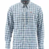 Simms BugStopper Shirt Faded Demin Plaid -paita -Talvikalastus Myyntikauppa Xt1D ogg