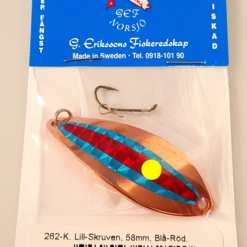 G.Erikssons Lill-Skruven 58mm,väri:Kupari/Sini-Punainen