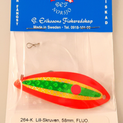 G.Erikssons Lill-Skruven 58mm,väri:Fl.Oranssi/Kelta-Vihreä