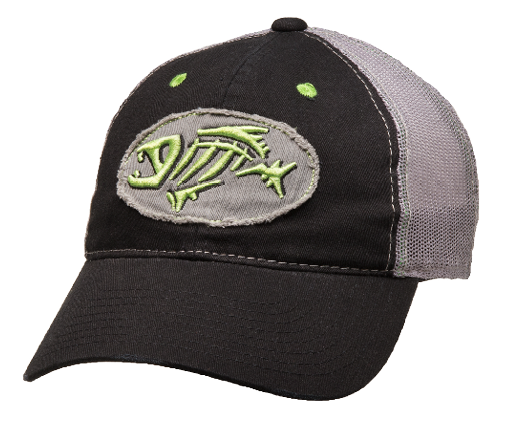 G-Loomis Distressed Oval Cap, Musta/Lime 3 G-Loomis Distressed Oval Cap, Musta/Lime