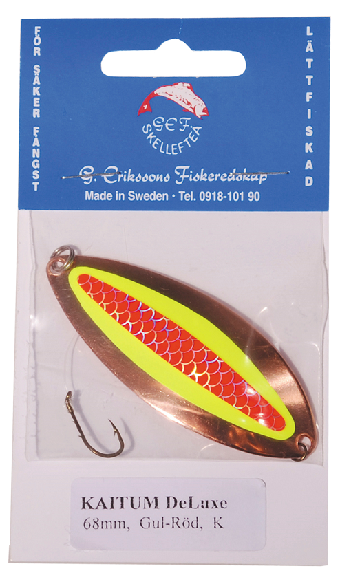 G.Erikssons Kaitum DeLuxe 68mm,väri:Kupari/Kelta-Punainen 3 G.Erikssons Kaitum DeLuxe 68mm,väri:Kupari/Kelta-Punainen