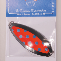G.Erikssons Kaitum Special 68mm,väri:Hopea/Punainen/Sin.pisteet
