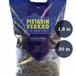 Pietarinverkko Kaksoispaula Kalaverkko, Silmäkoko:33mm, Korkeus:1,8m, Lanka:0,15mm, Pituus:30m