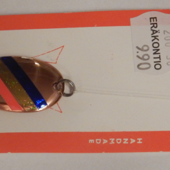 Kapraali-rautupilkki 45mm,Malli:0,Kupari,sini/kulta/puna-raita