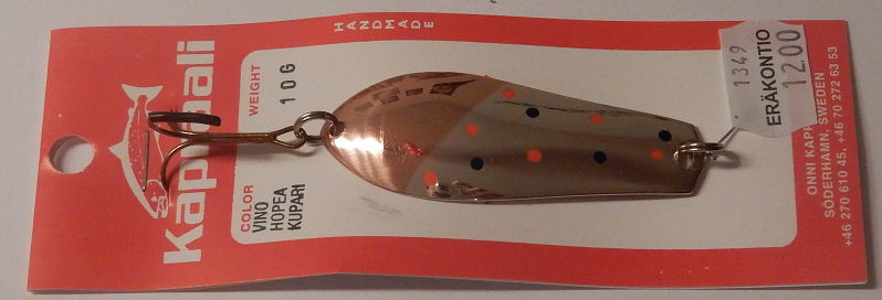 Kapraali,Malli:9 10g,väri:Vino Hopea/Kupari 3 Kapraali,Malli:9 10g,väri:Vino Hopea/Kupari