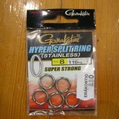 Gamakatsu Hyper Split Ring (Stainless) Koko:8