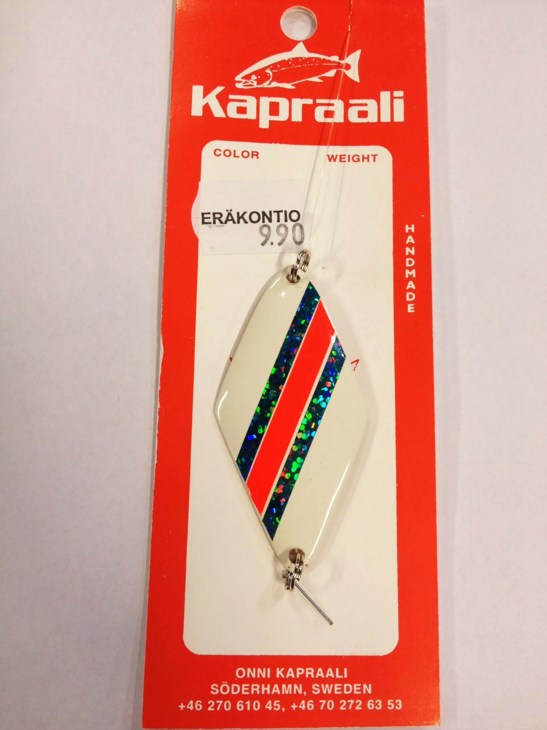 Kapraali 60mm, Malli: 8, Valko Kupari, Sini, Puna, Sini Raidat 3 Kapraali 60mm, Malli: 8, Valko Kupari, Sini, Puna, Sini Raidat